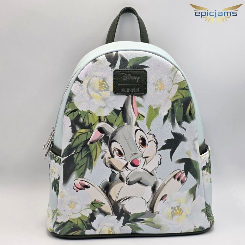Loungefly Disney Bambi Thumper Floral Mini Backpack New